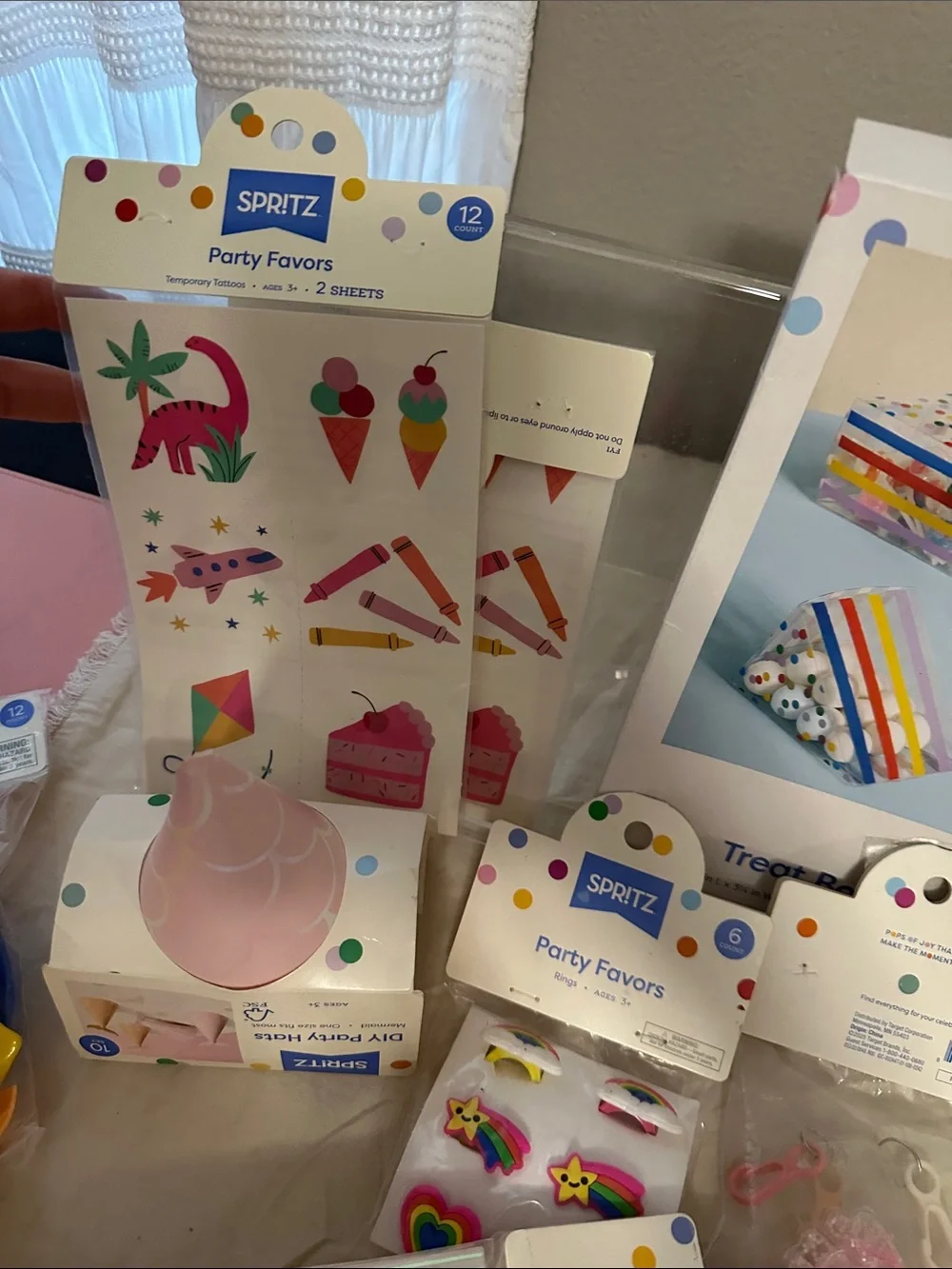 Spritz Pink & Multicolor Pastel Party Supplies Set NWT